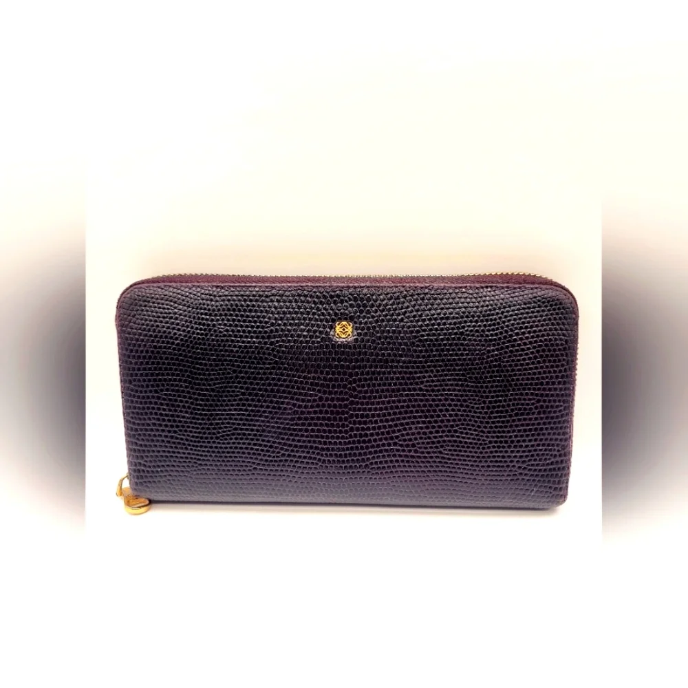 Loewe Long Zip Leather Wallet